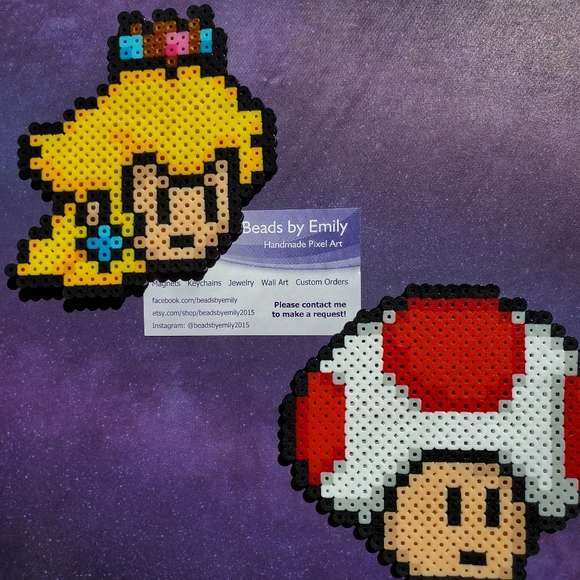Paper Mario Magnets - Handmade Nerdy Home Decor - Picture 4 of 7
